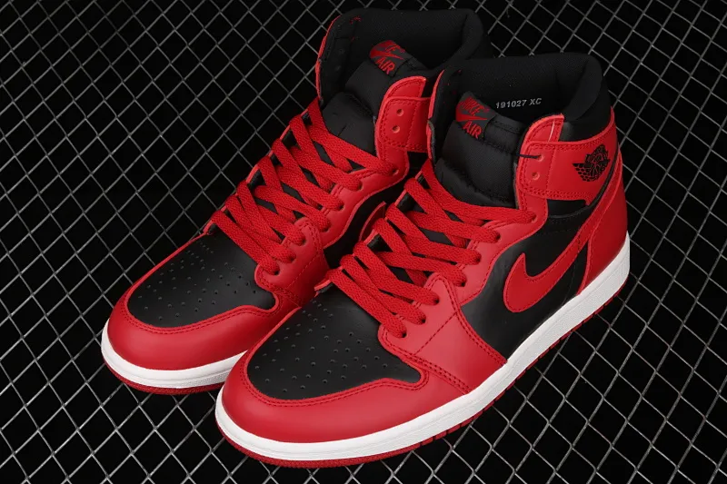 All categories Air Jordan Jordan series basketball shoes Air Jordan 1 High X version Air Jordan 1 Hi 85 AJ1 Joe 1 reverse black and red prohibited high-top basketball shoes BQ4422-600